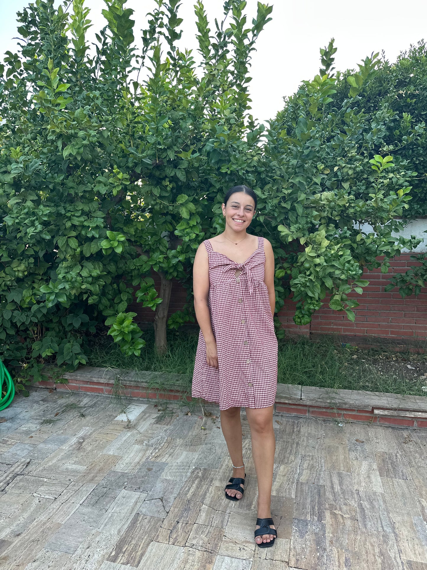 VESTIDO VICHY LAZO