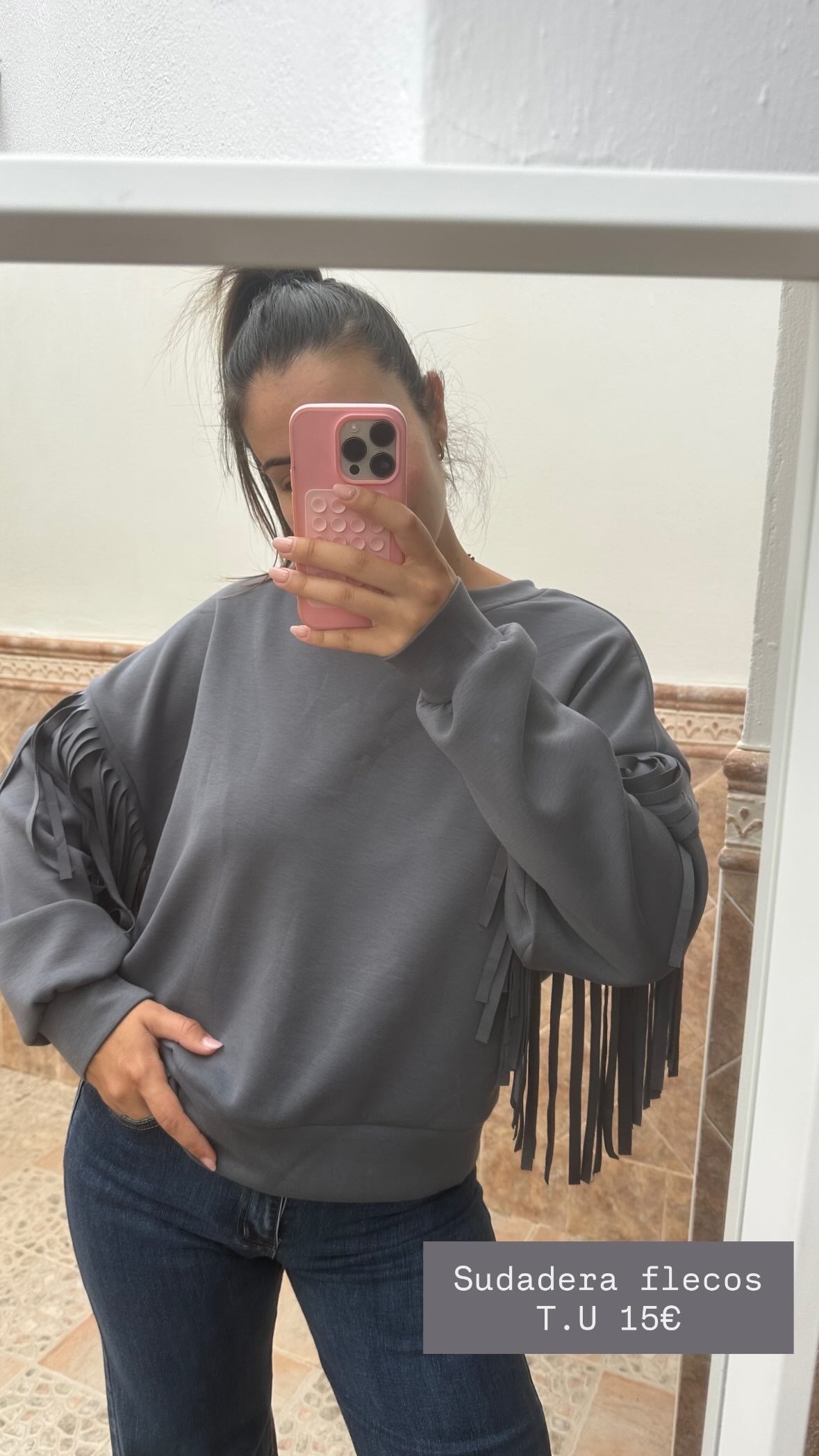SUDADERA FLECOS