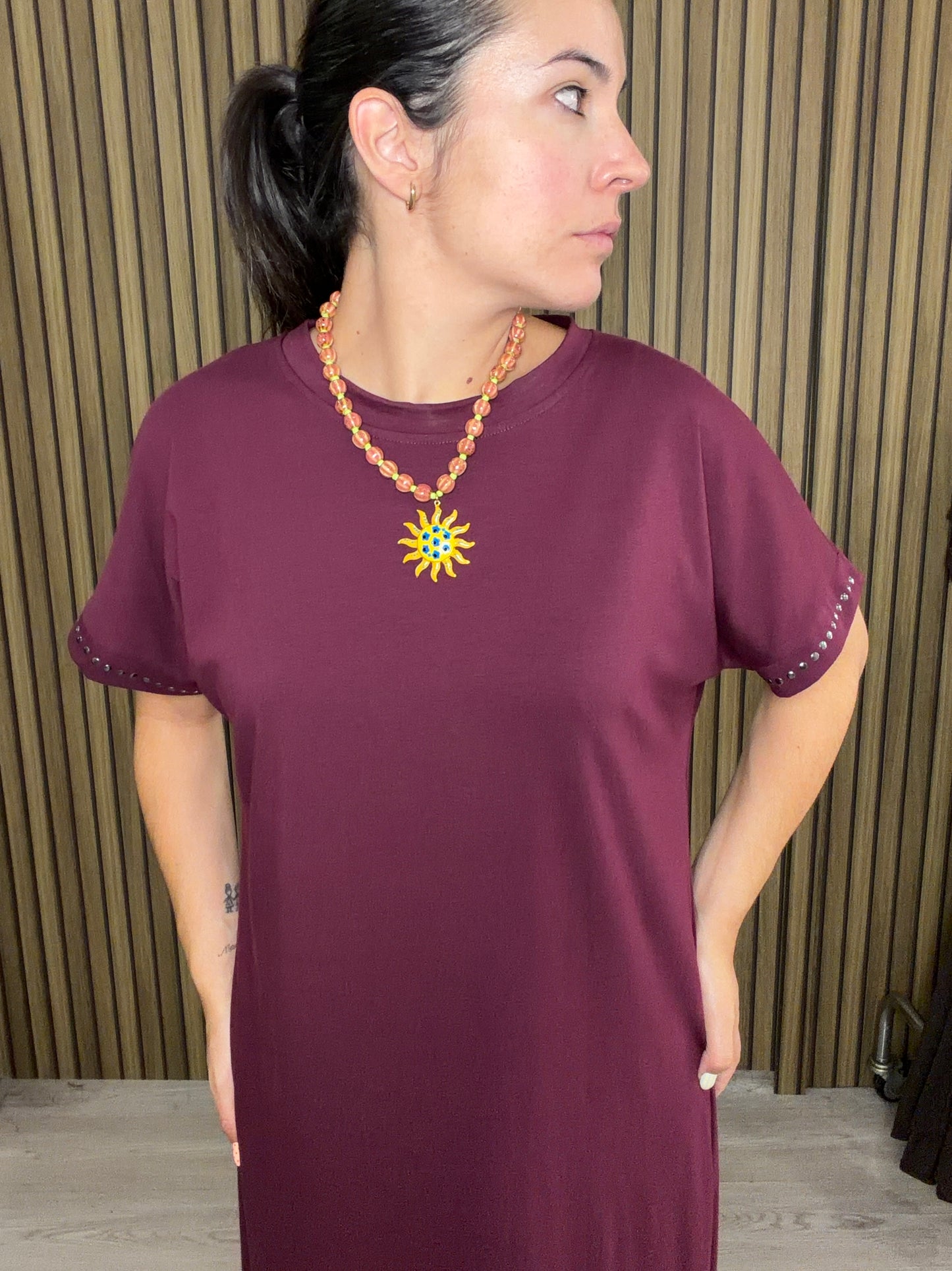 VESTIDO TACHUELAS