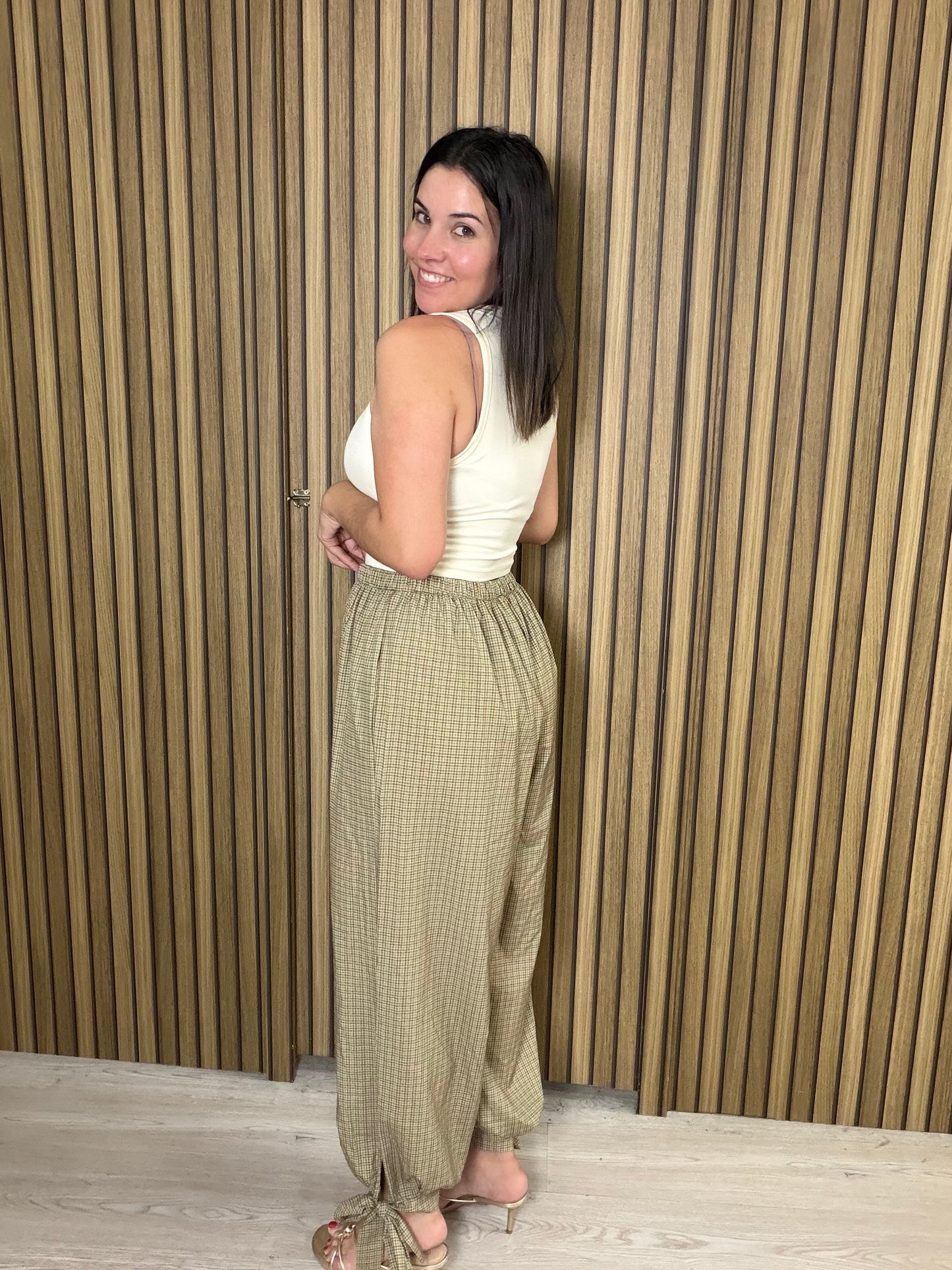 PANTALÓN VICHY LAZOS