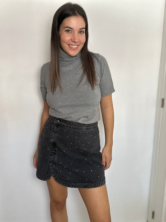 FALDA VAQUERA TACHUELAS