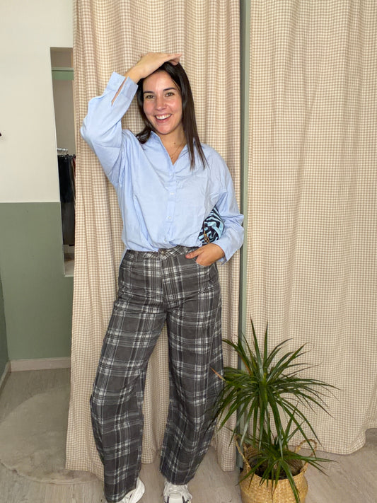 JEANS BALLON CUADROS