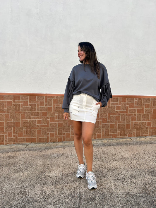 SUDADERA FLECOS