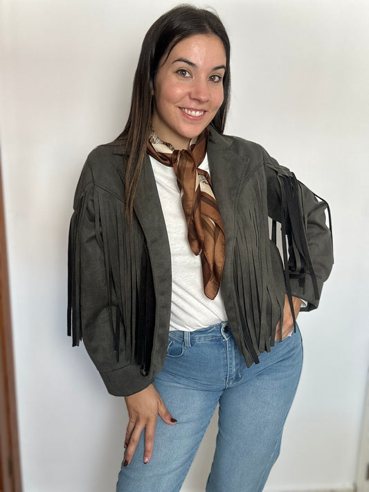 CHAQUETA ANTE FLECOS