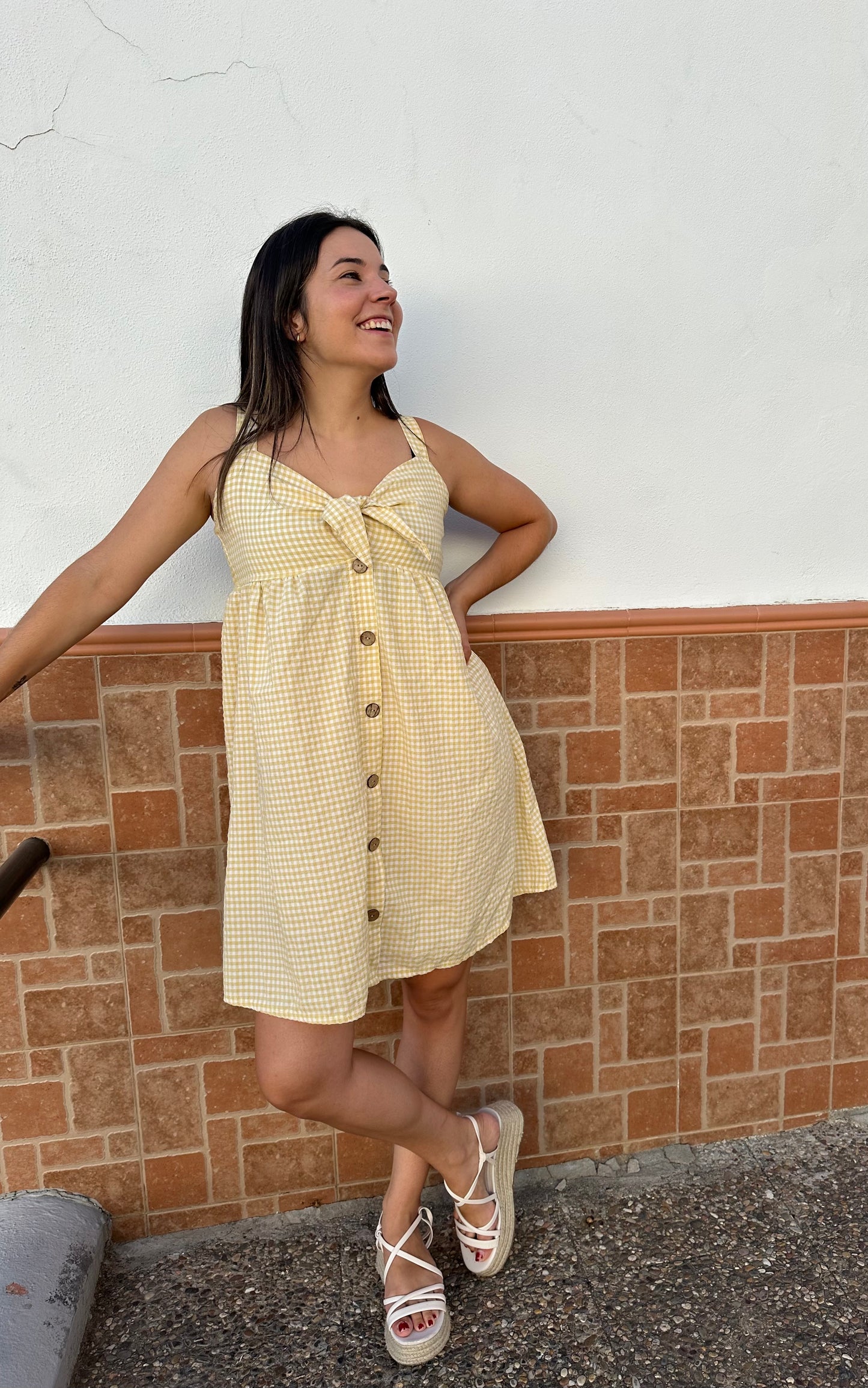 VESTIDO VICHY LAZO