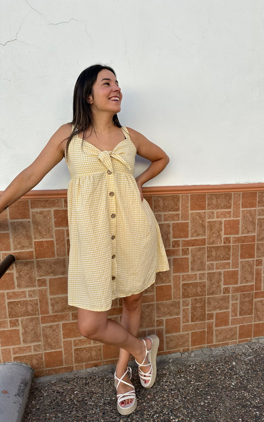 VESTIDO VICHY LAZO