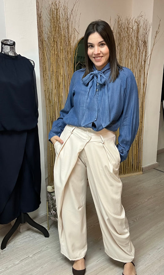 PANTALÓN DOBLE CINTURA