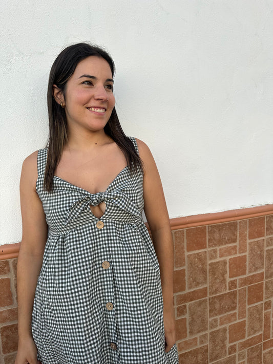 VESTIDO VICHY LAZO