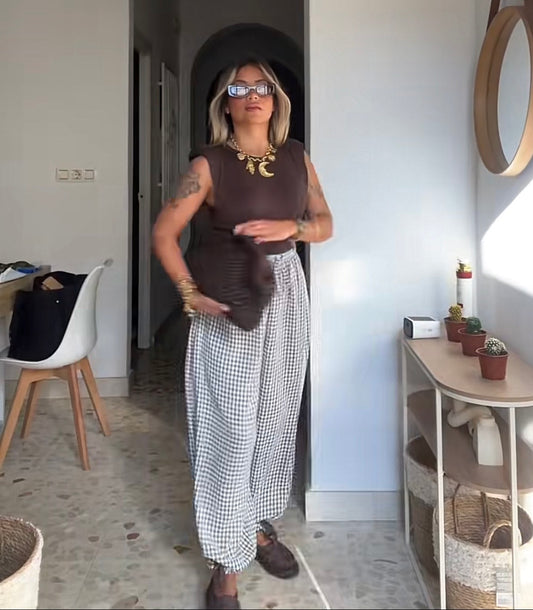 PANTALÓN BOMBACHO VICHY