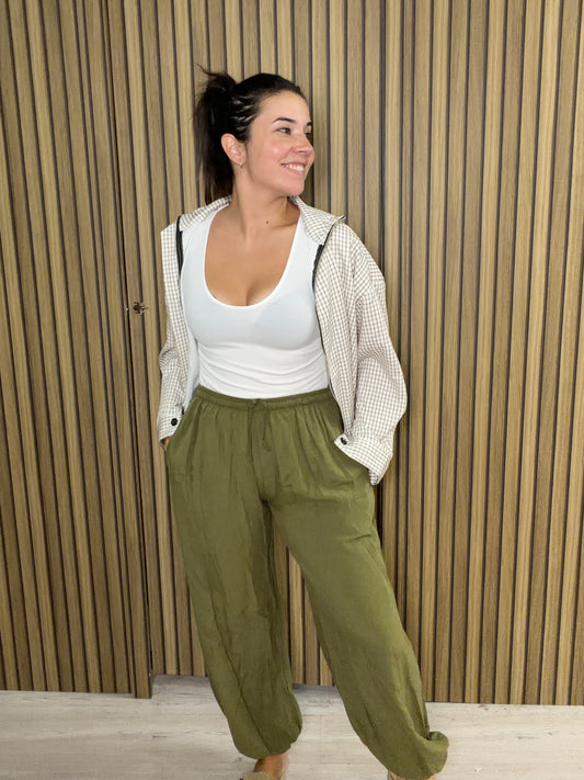 PANTALÓN LINO BOMBACHO