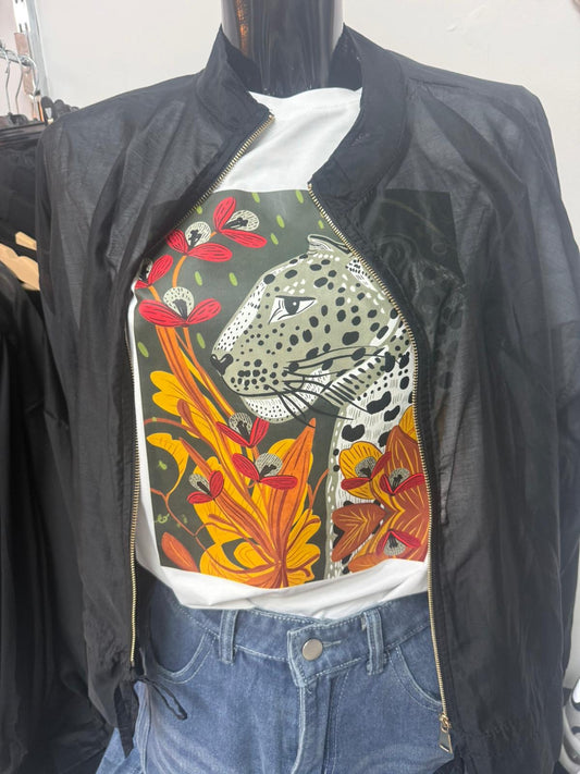 BOMBER SEMITRANSPARENTE