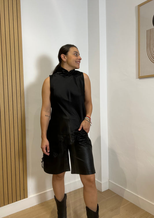 TOP ASIMÉTRICO ENCAJE