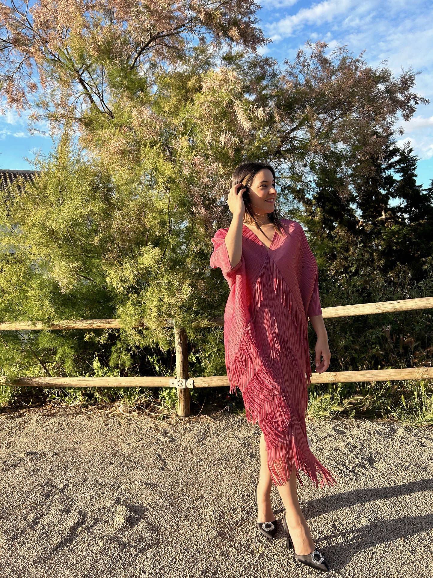 VESTIDO FLECOS