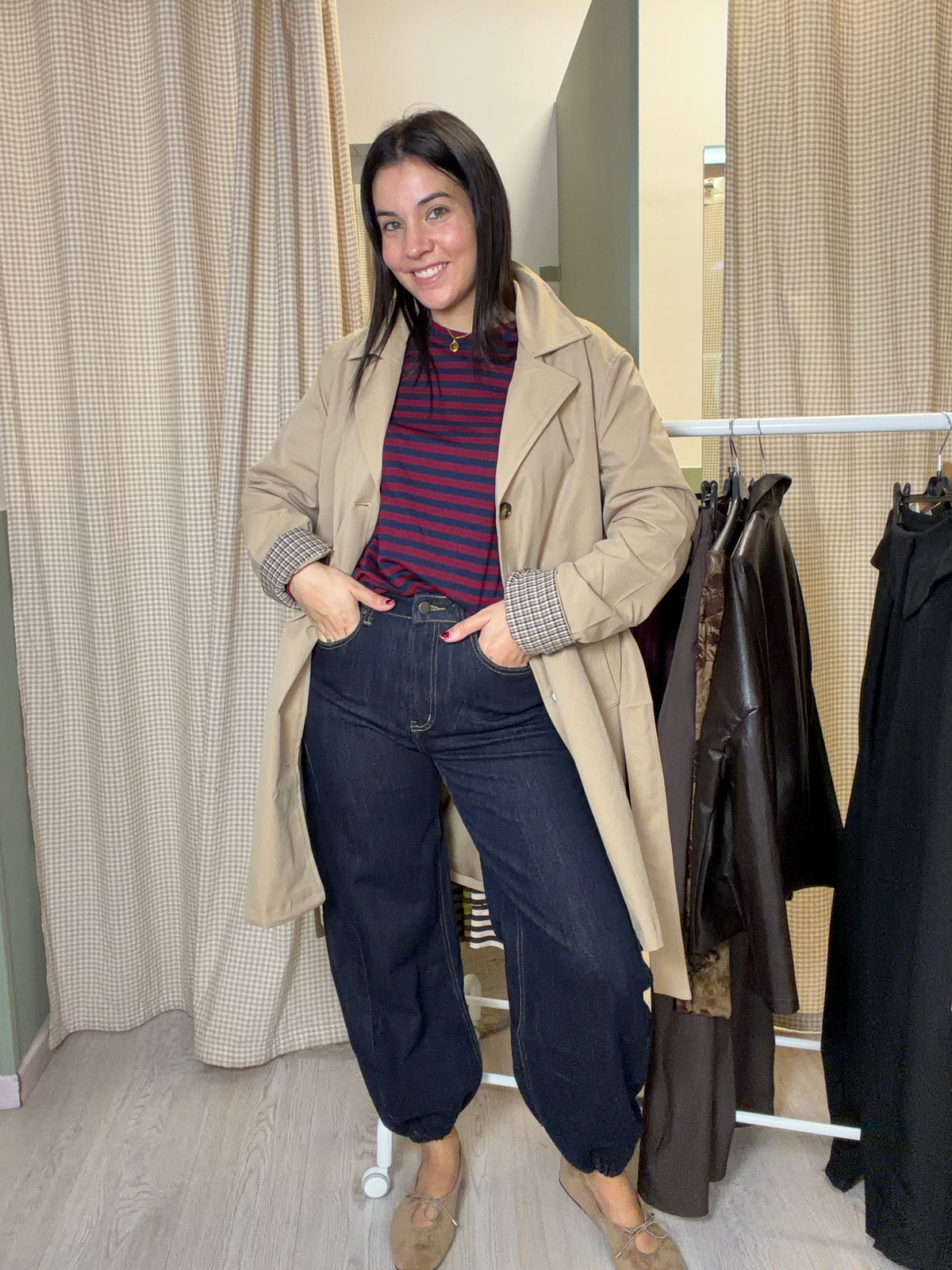 JEANS BOMBACHO OSCURO