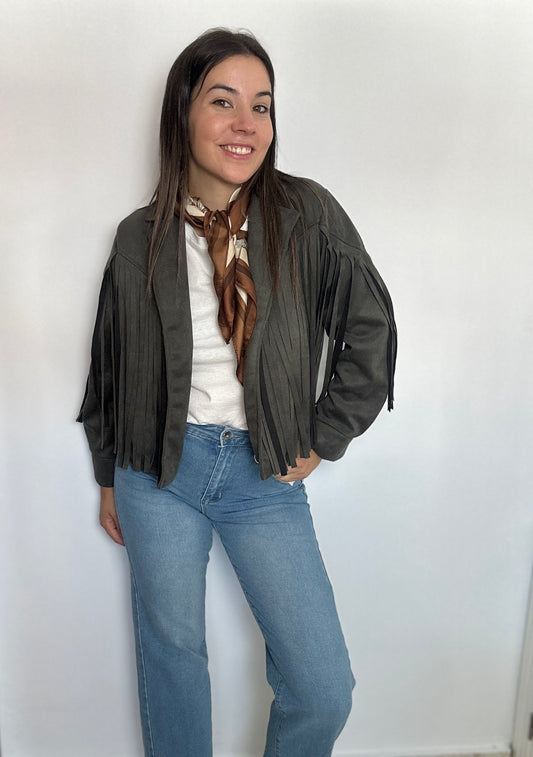 CHAQUETA ANTE FLECOS